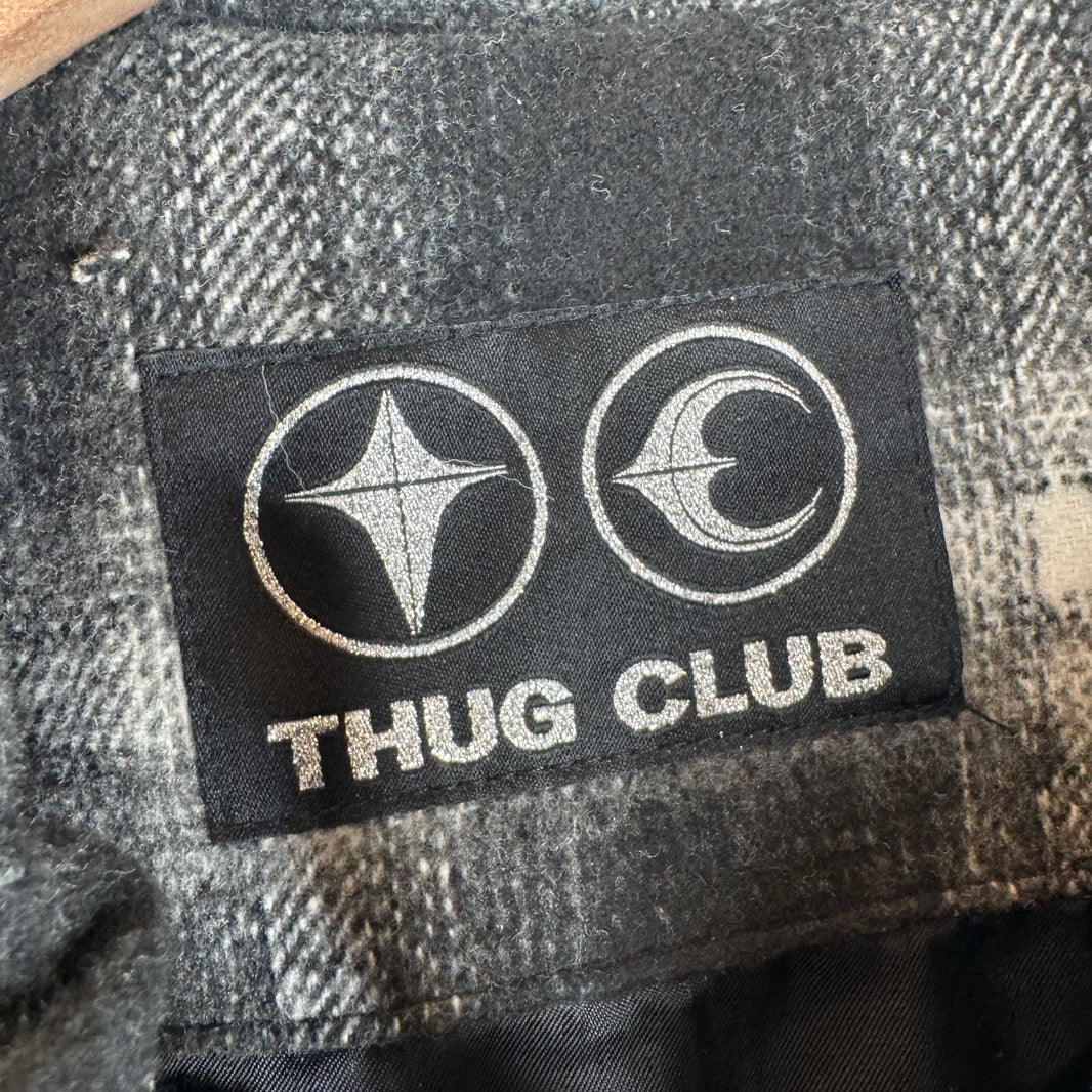 Thug Club Swords Hooded Flannel Jacket