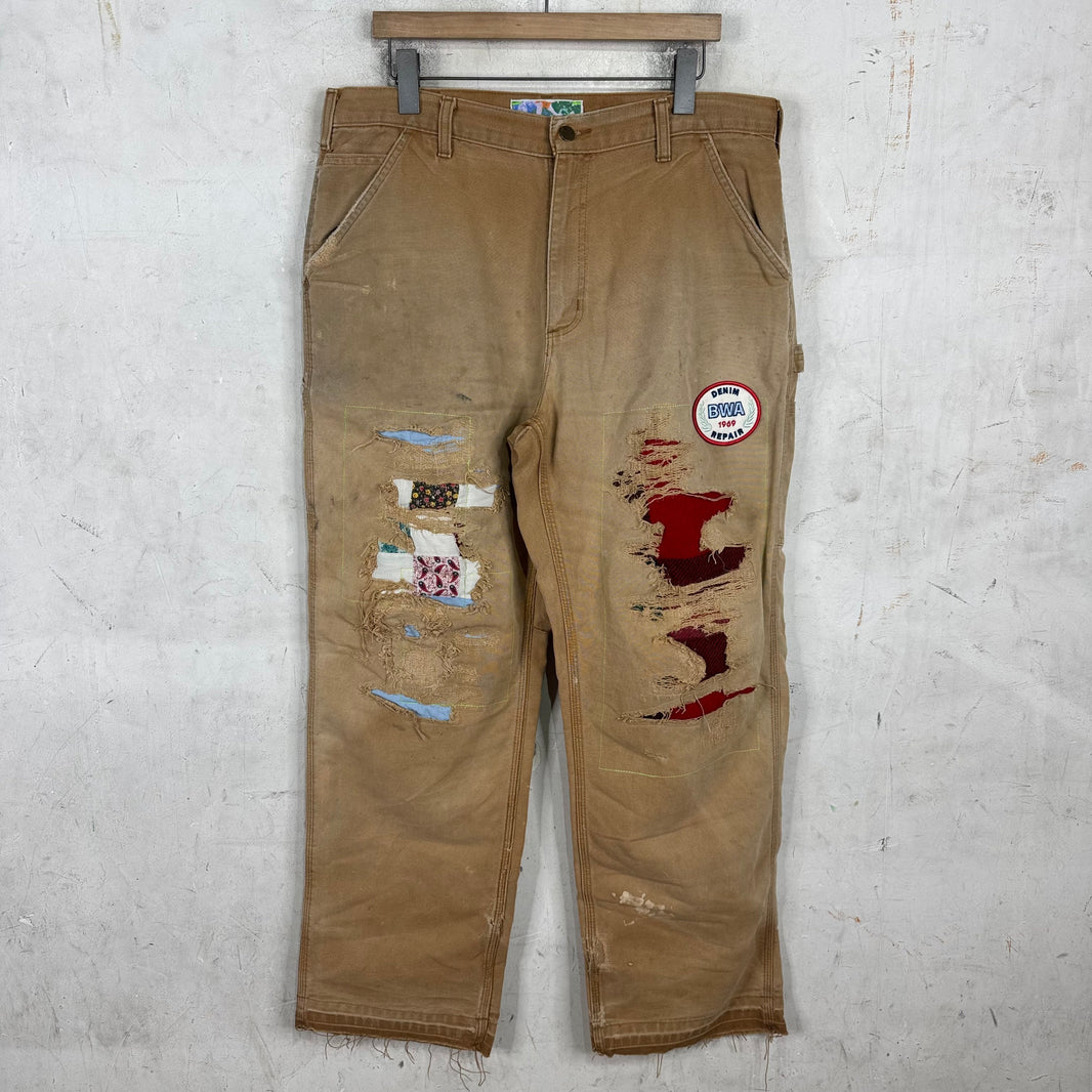 Better With Age Distressed Repaired Patch Carpenters