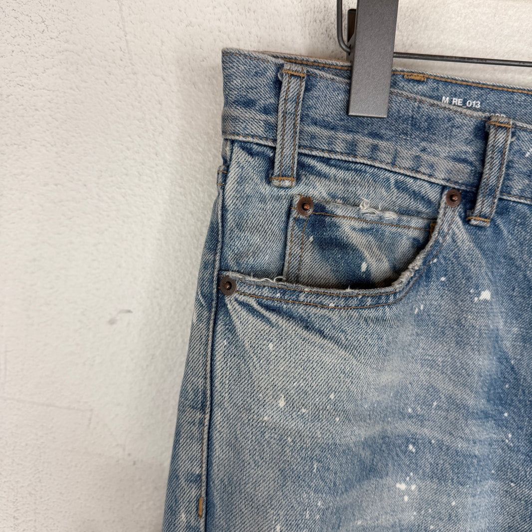 Celine Bleach Splatter Kurt Jeans