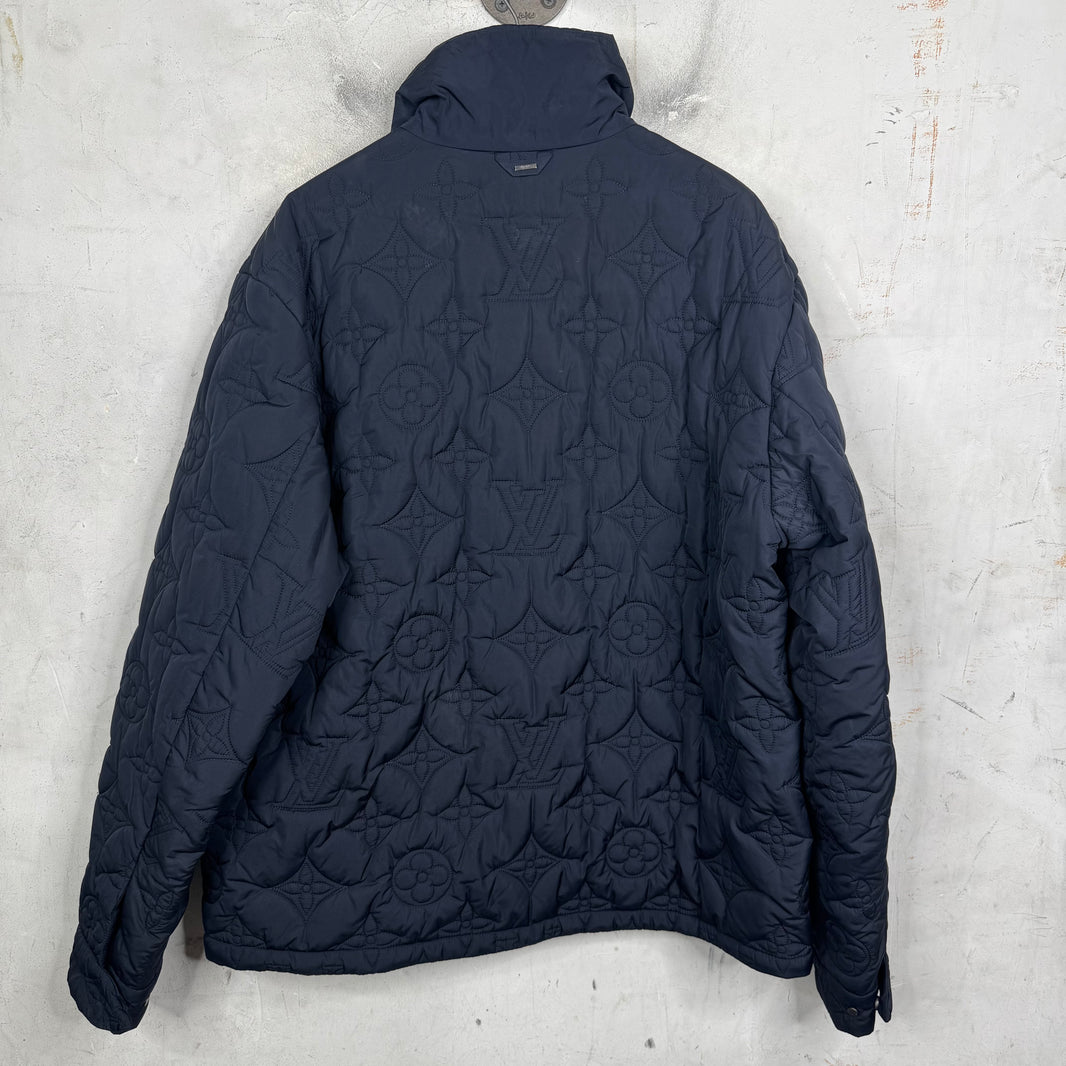 Louis Vuitton Nylon Monogram Embossed Jacket