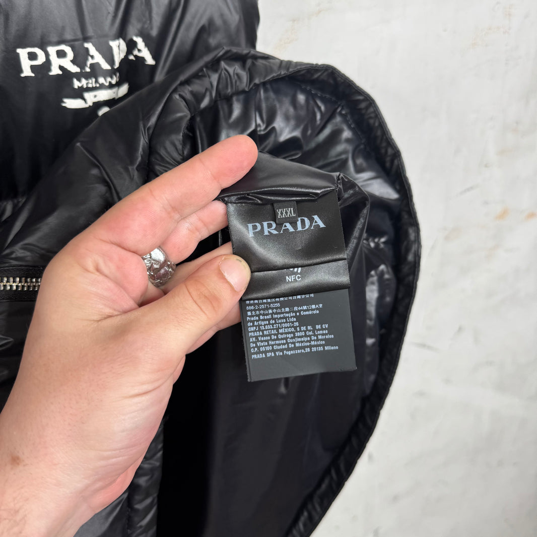 Prada Stencil Logo Puffer Vest