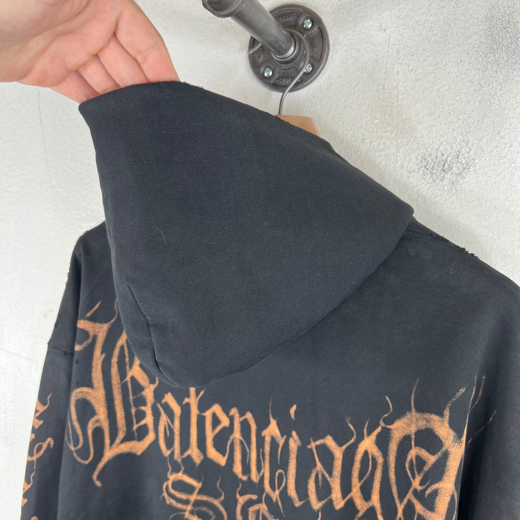 Balenciaga Heavy Metal Zip-Up Hoodie