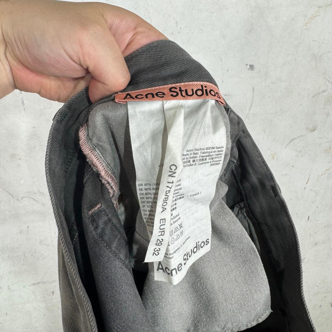 Acne Studios Grey Washed Bootcut Jeans