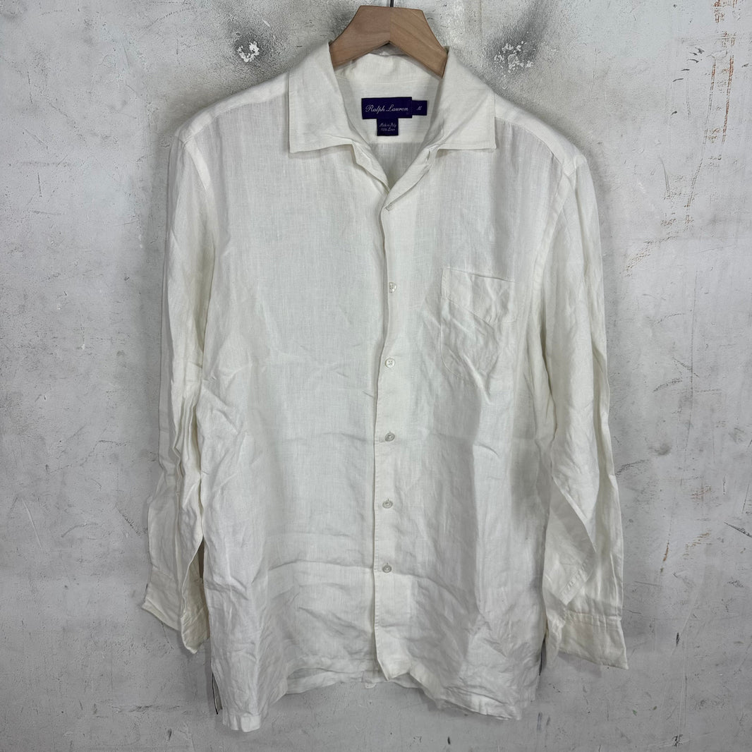 Ralph Lauren Purple Label Linen Button Up