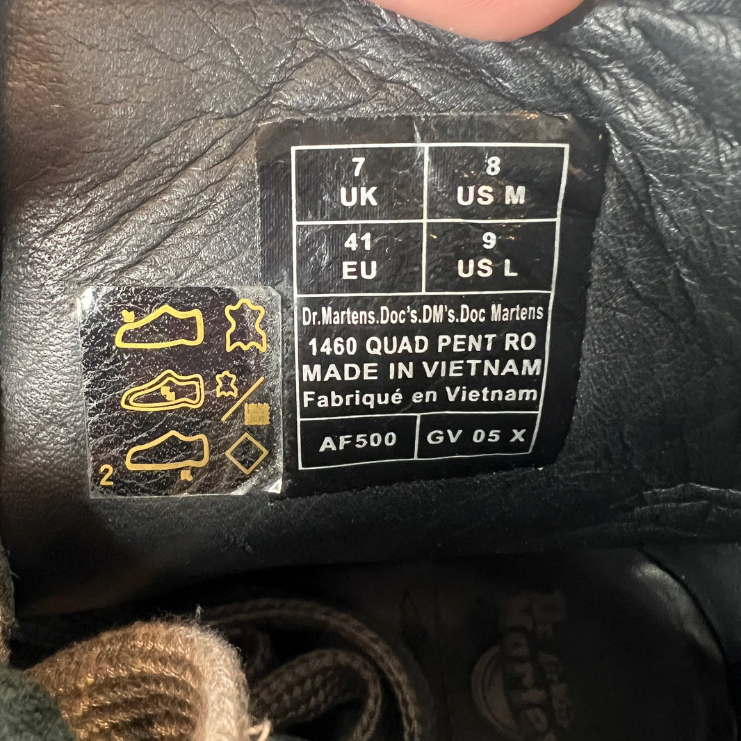 Rick Owens Doc Martens 1460 Megalace Quad Sole Boots