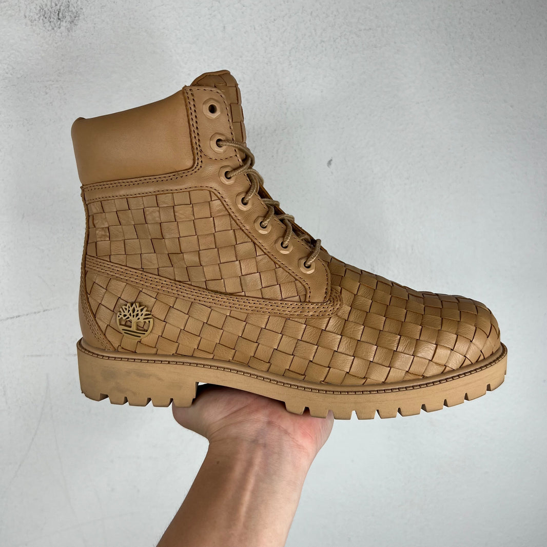 Timberland Beige Premium Quilted 6 Inch Boots
