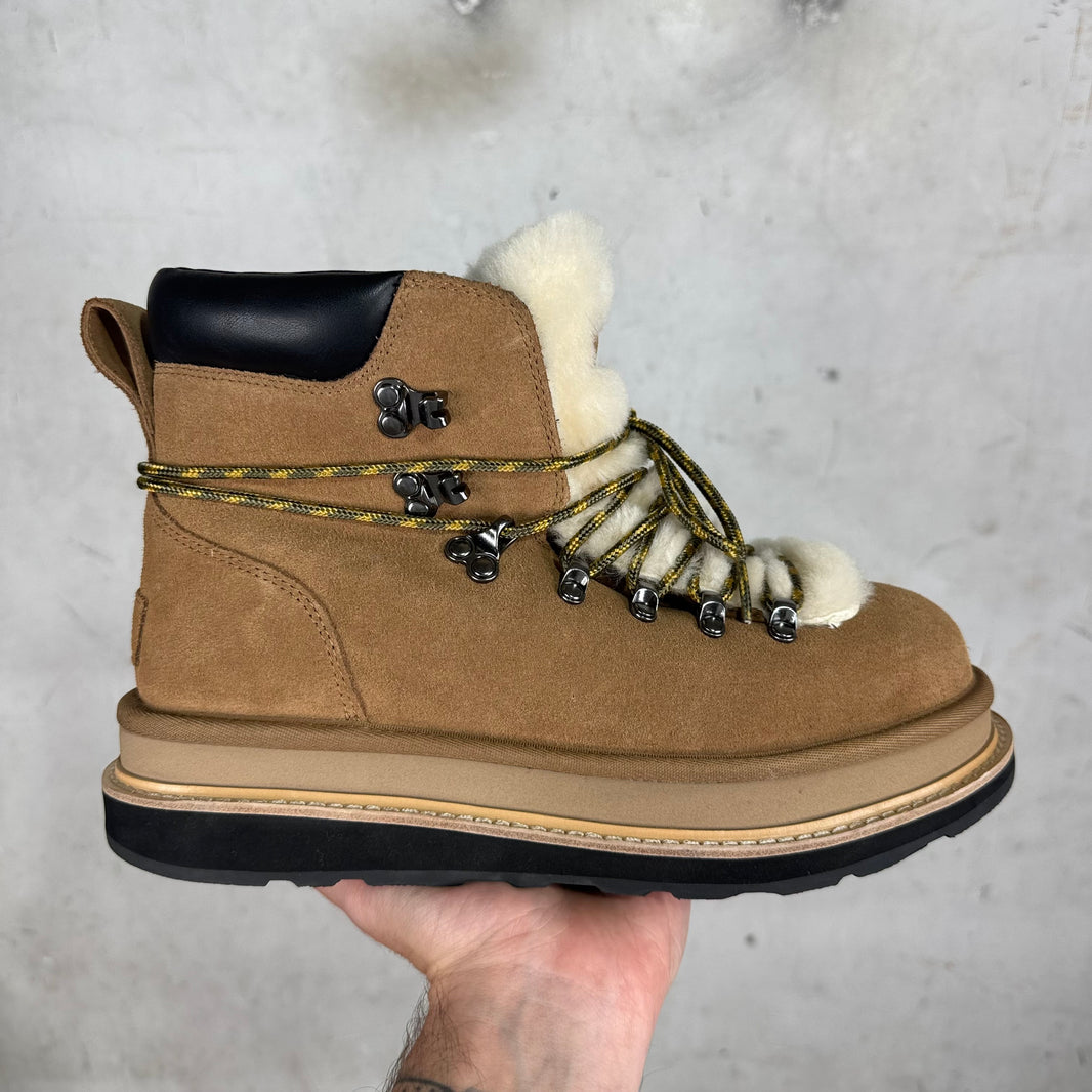 Sacai x Ugg Chestnut Fur Hiking Boot