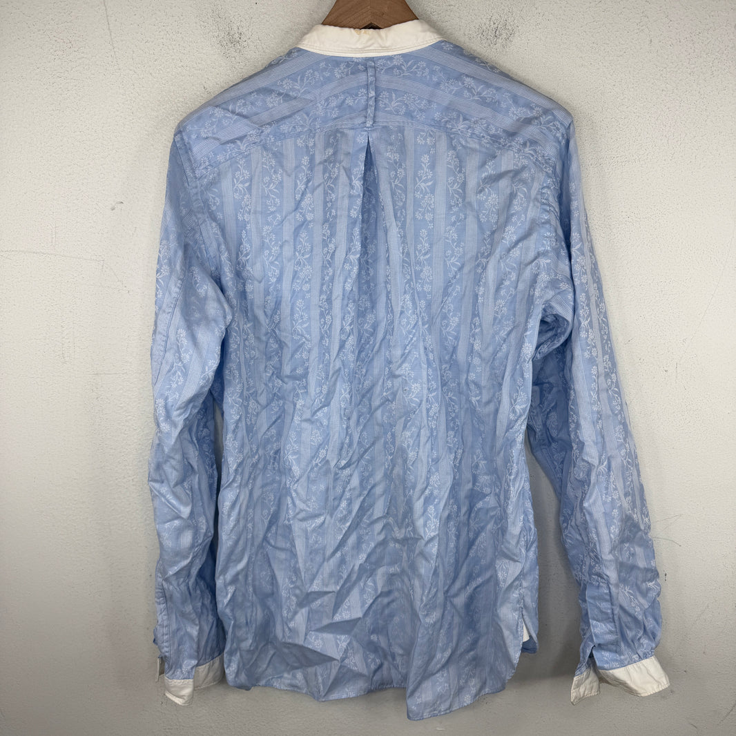 Junya Watanabe Striped Floral Button Up Shirt