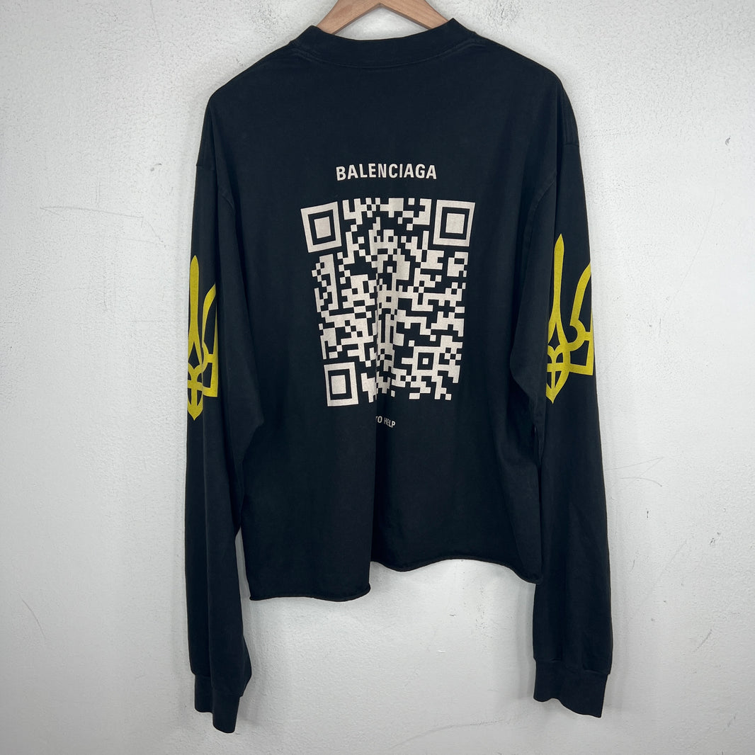 Balenciaga Ukraine Charity Longsleeve T-Shirt