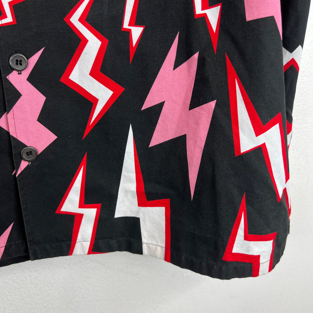 Prada Lightning Hearts Button Up Shirt