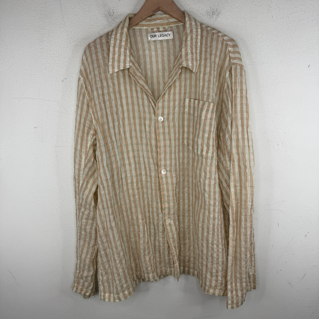 Our Legacy Box Striped Button Up Shirt