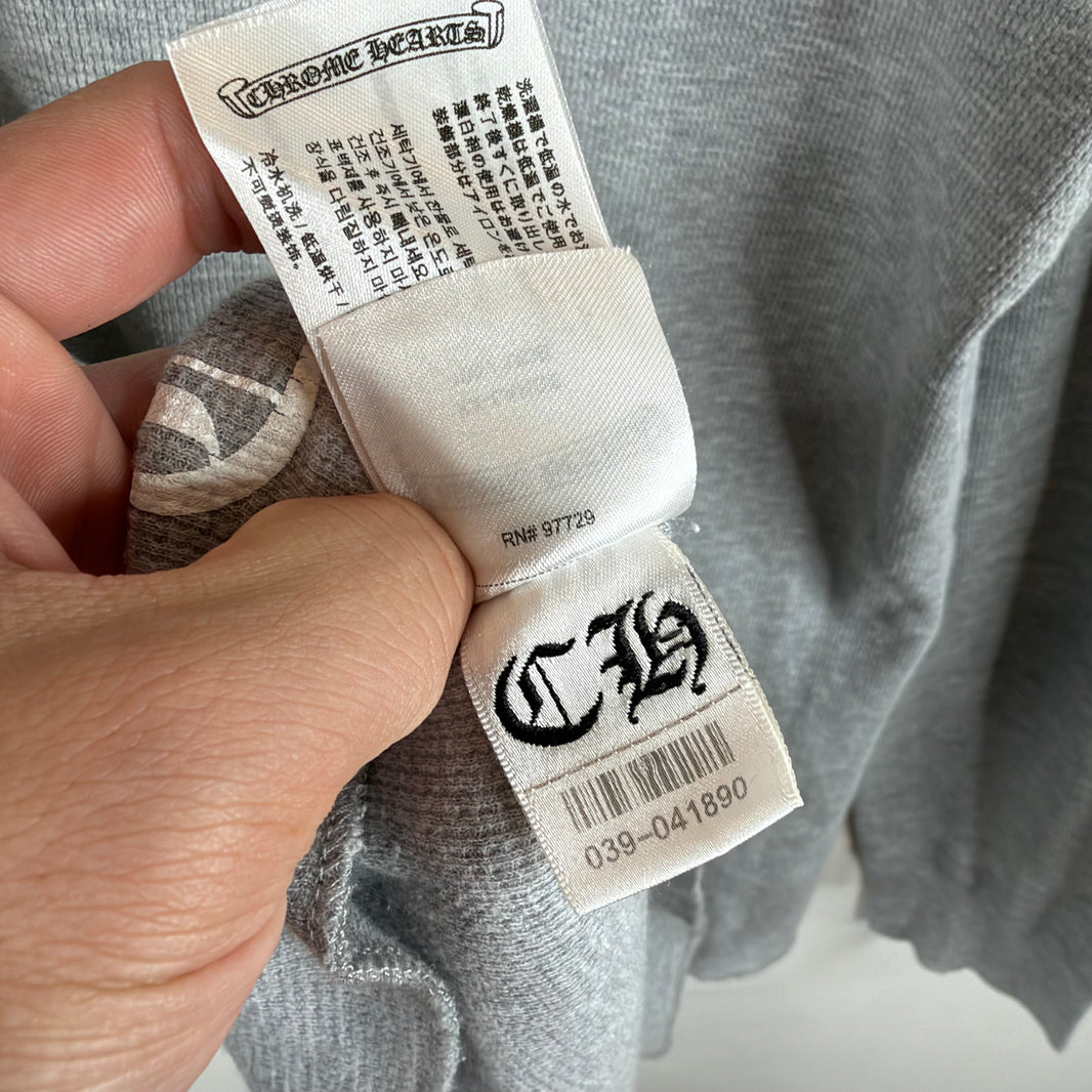 Chrome Hearts Gray Dagger L/S Thermal Shirt