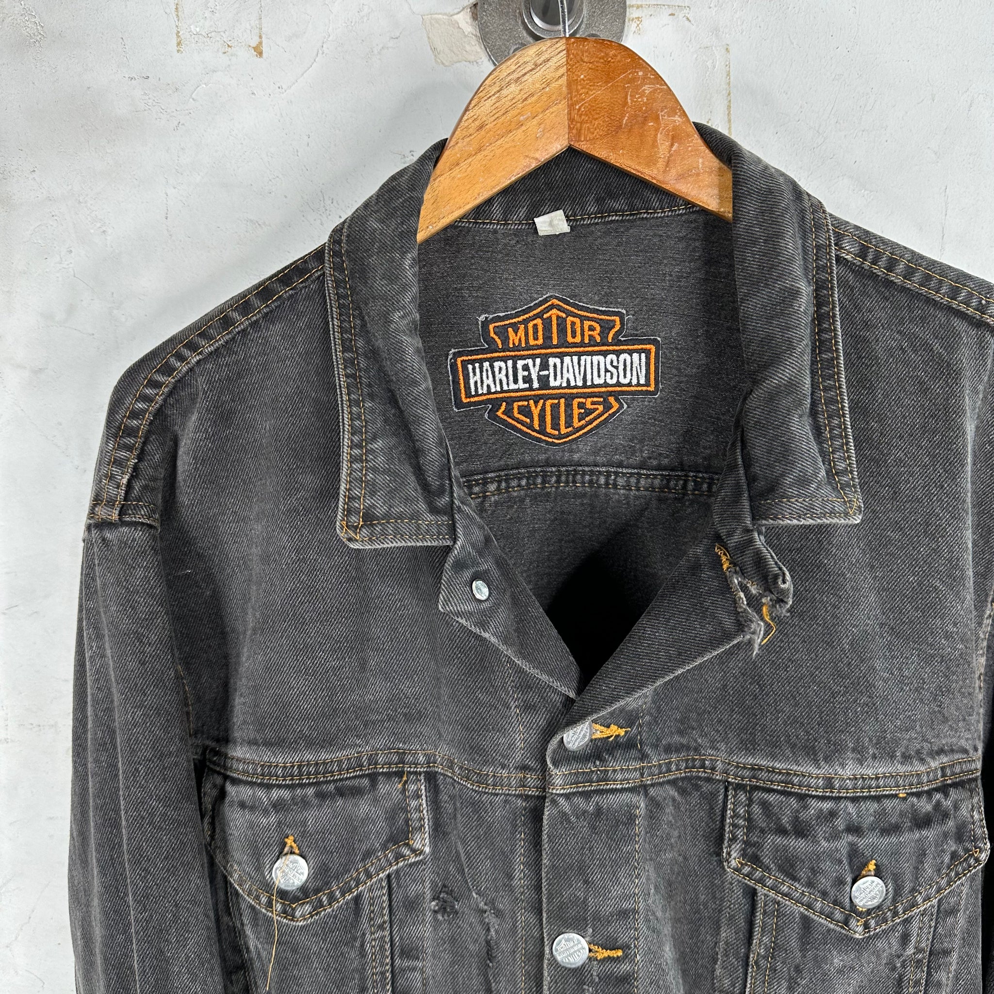 Vintage Harley Davidson Trucker Jacket