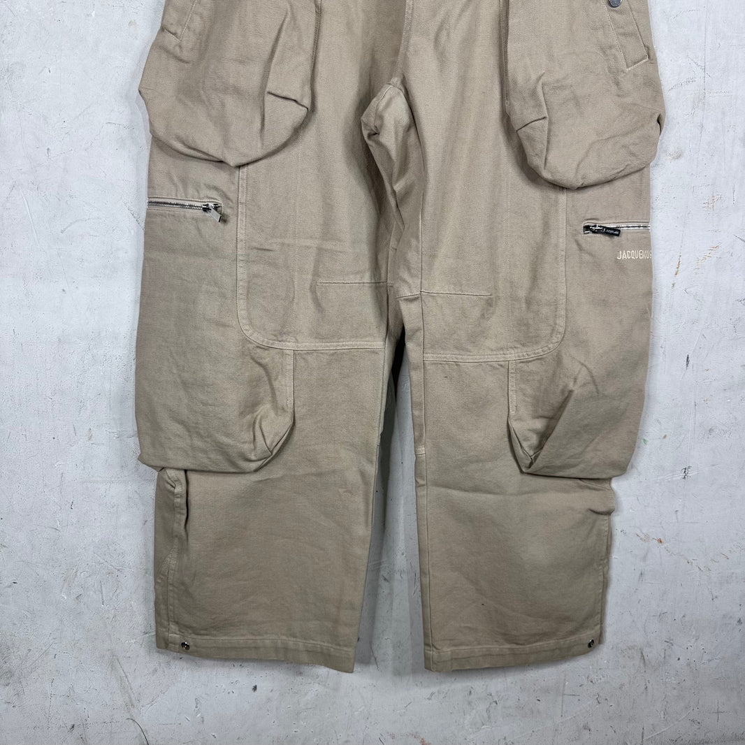 Jacquemus Beige Loose Cargos