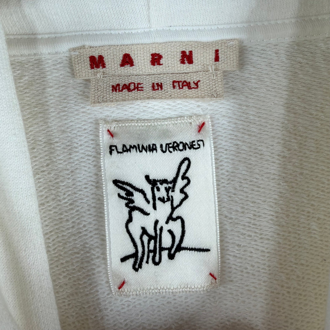 Marni Painted Logo Hoodie