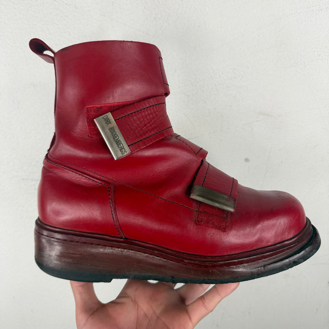 Dirk Bikkemberg 1995 Quad Metal Strap Boots