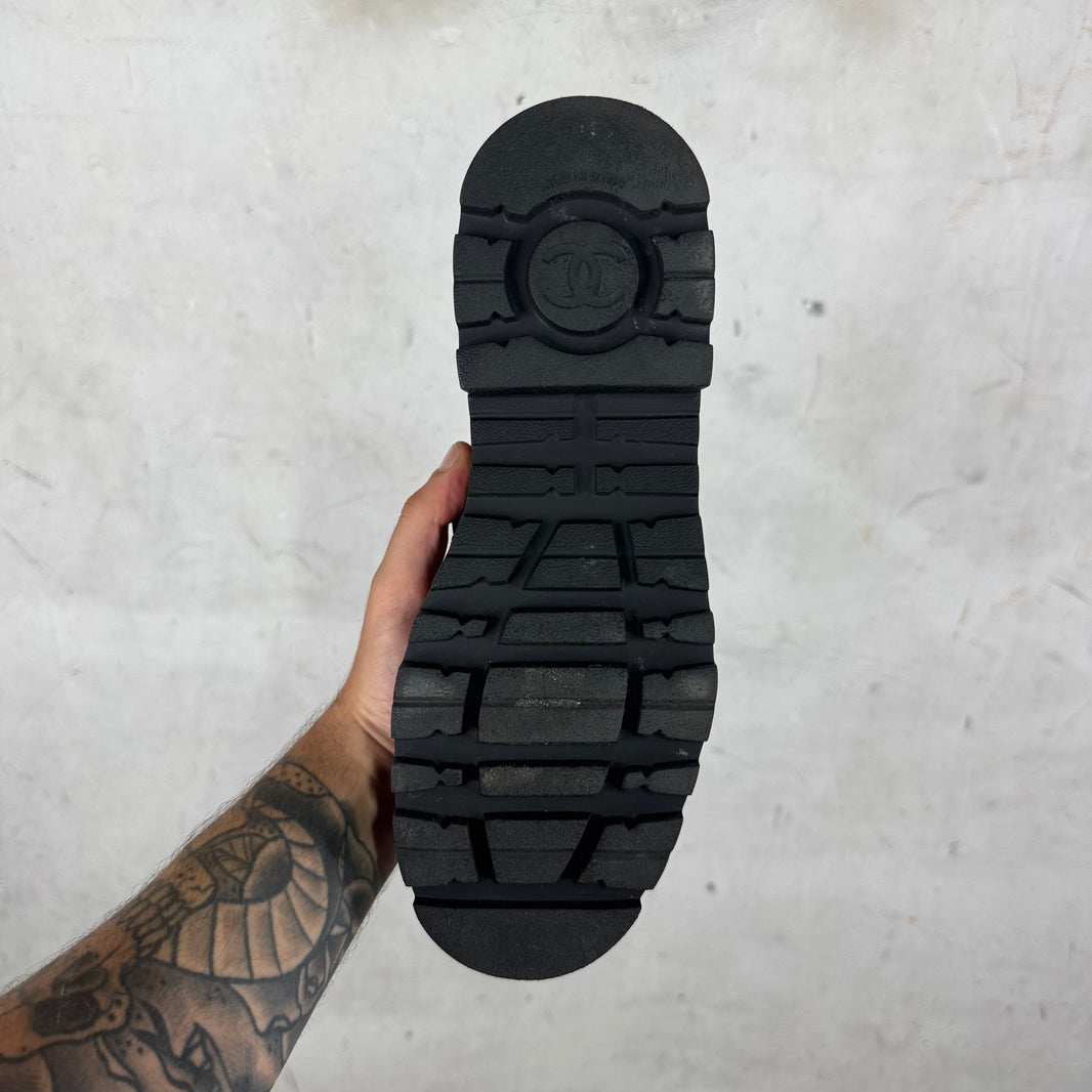 Chanel Quilted Logo Loafers