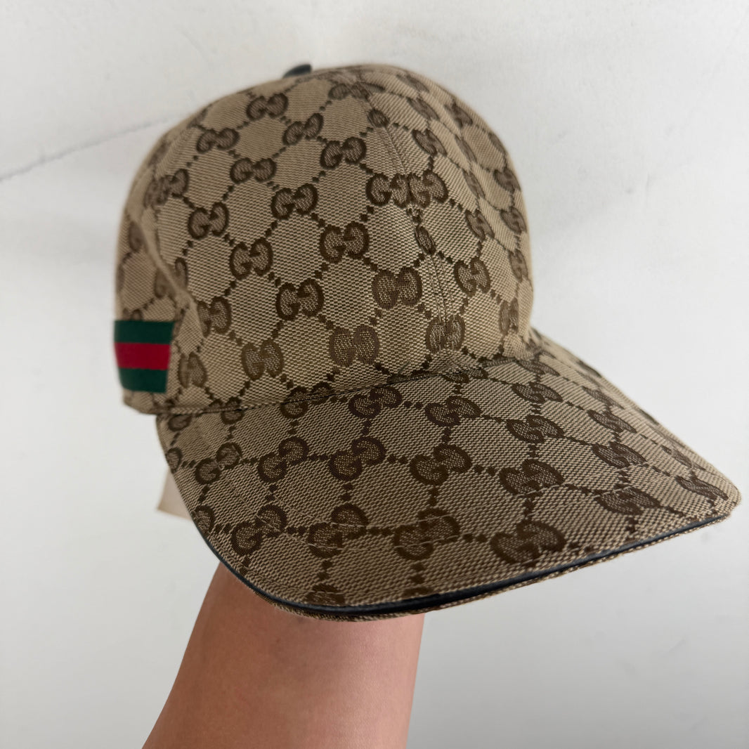 Gucci Beige Monogram Hat