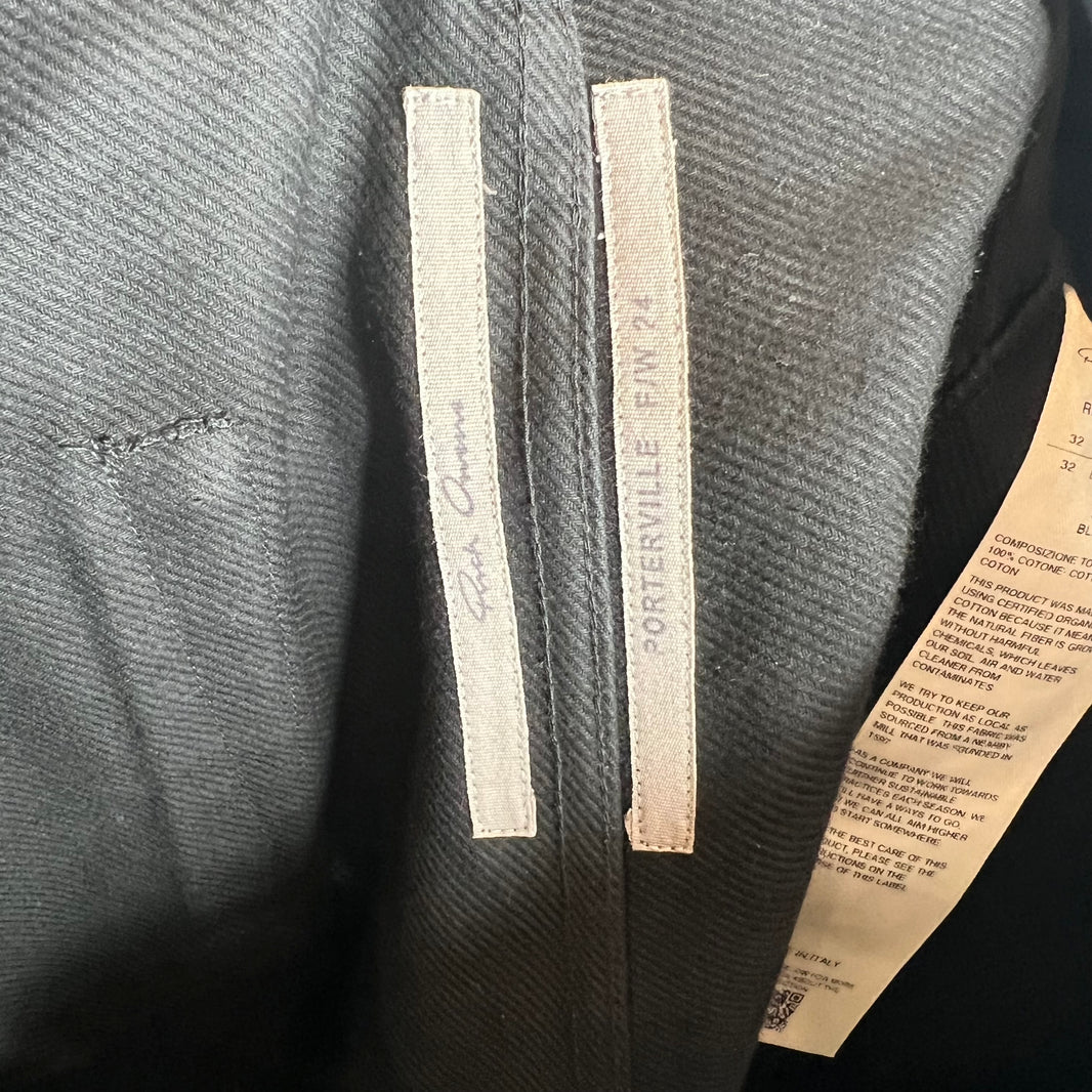Rick Owens Twill Geth Trousers
