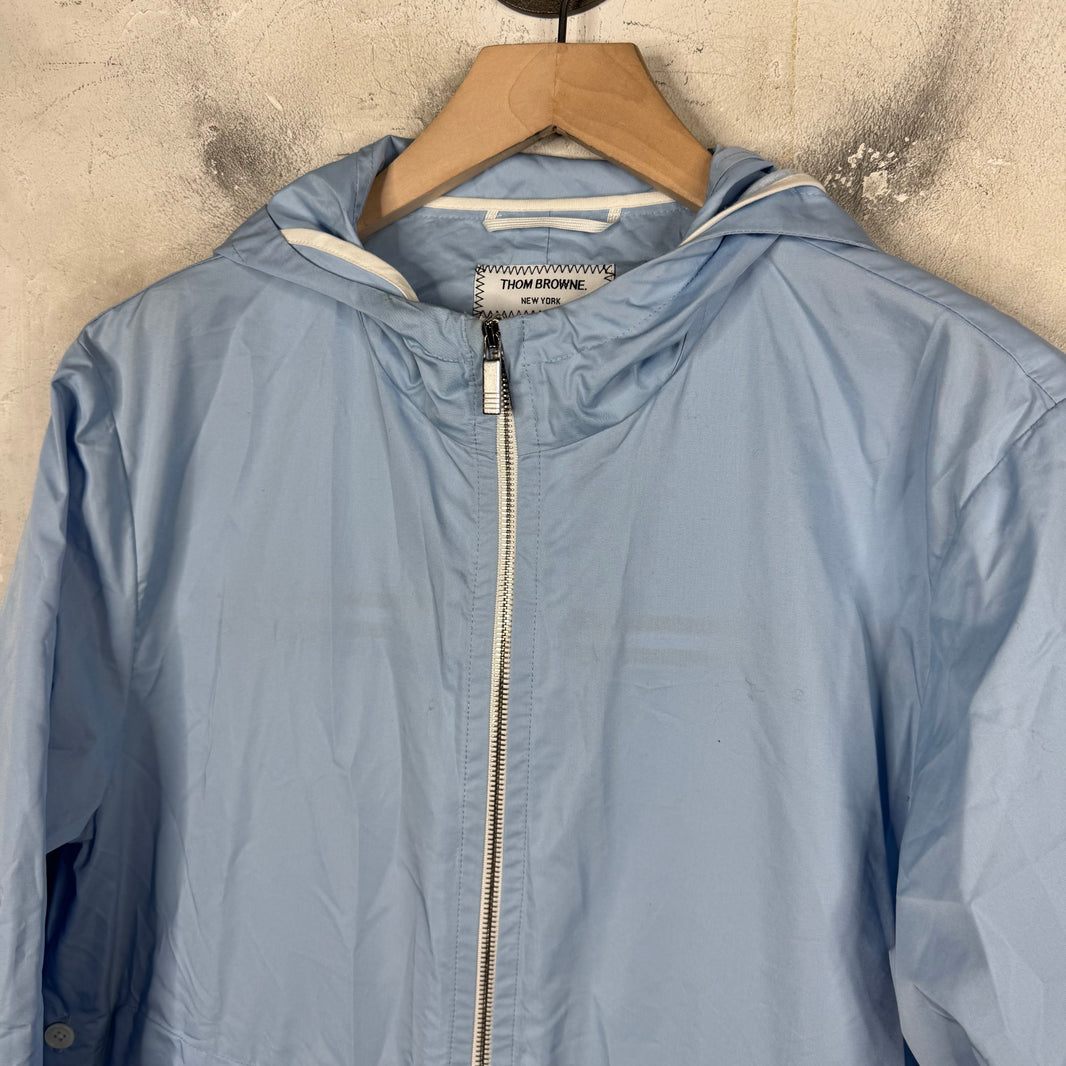 Thom Browne Blue Packable Track Jacket