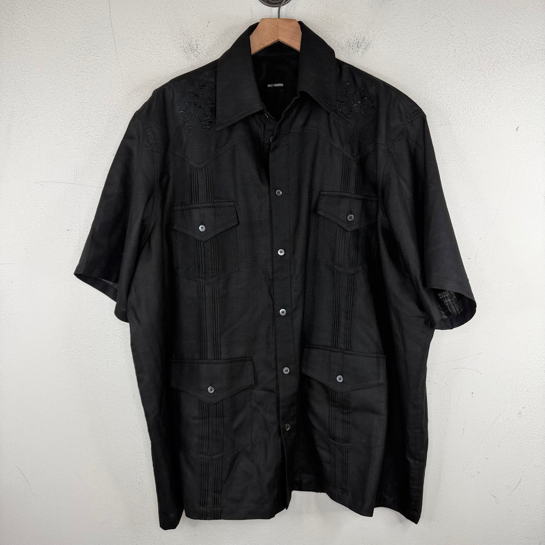Willy Chavarria Floral Button Up Shirt