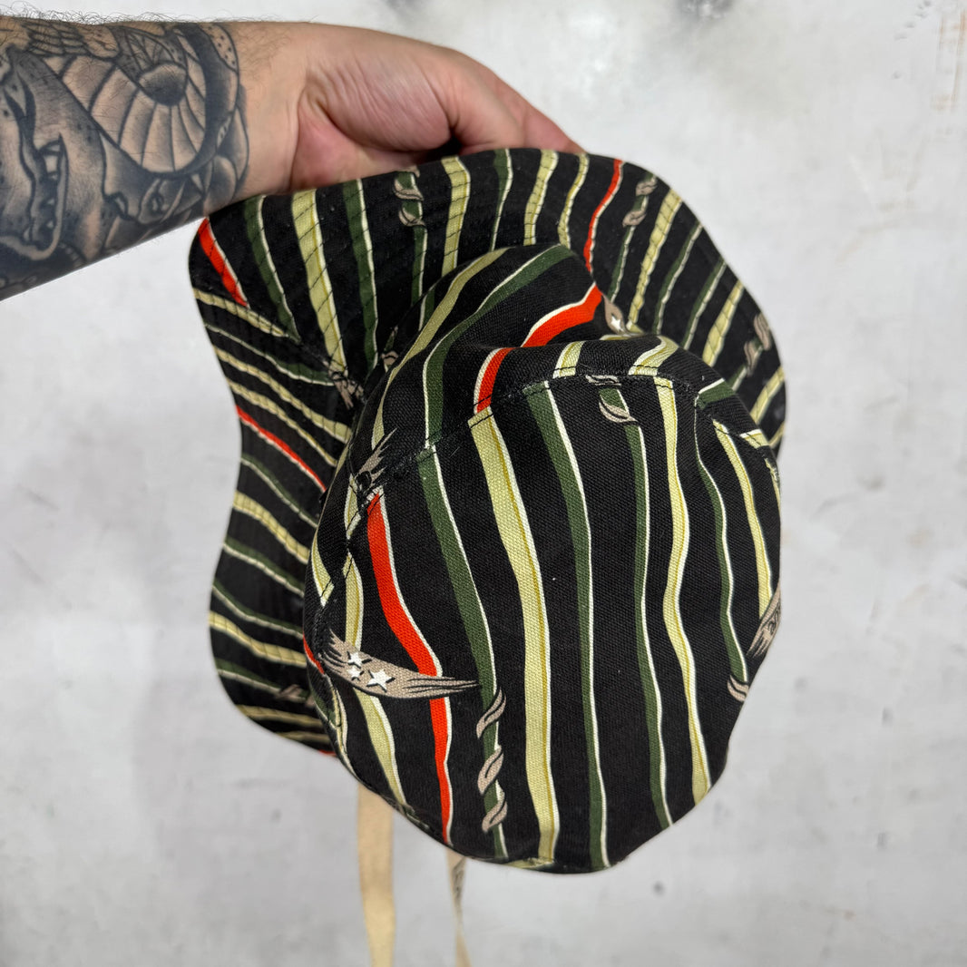 Loewe Stripe Print Canvas Bucket Hat