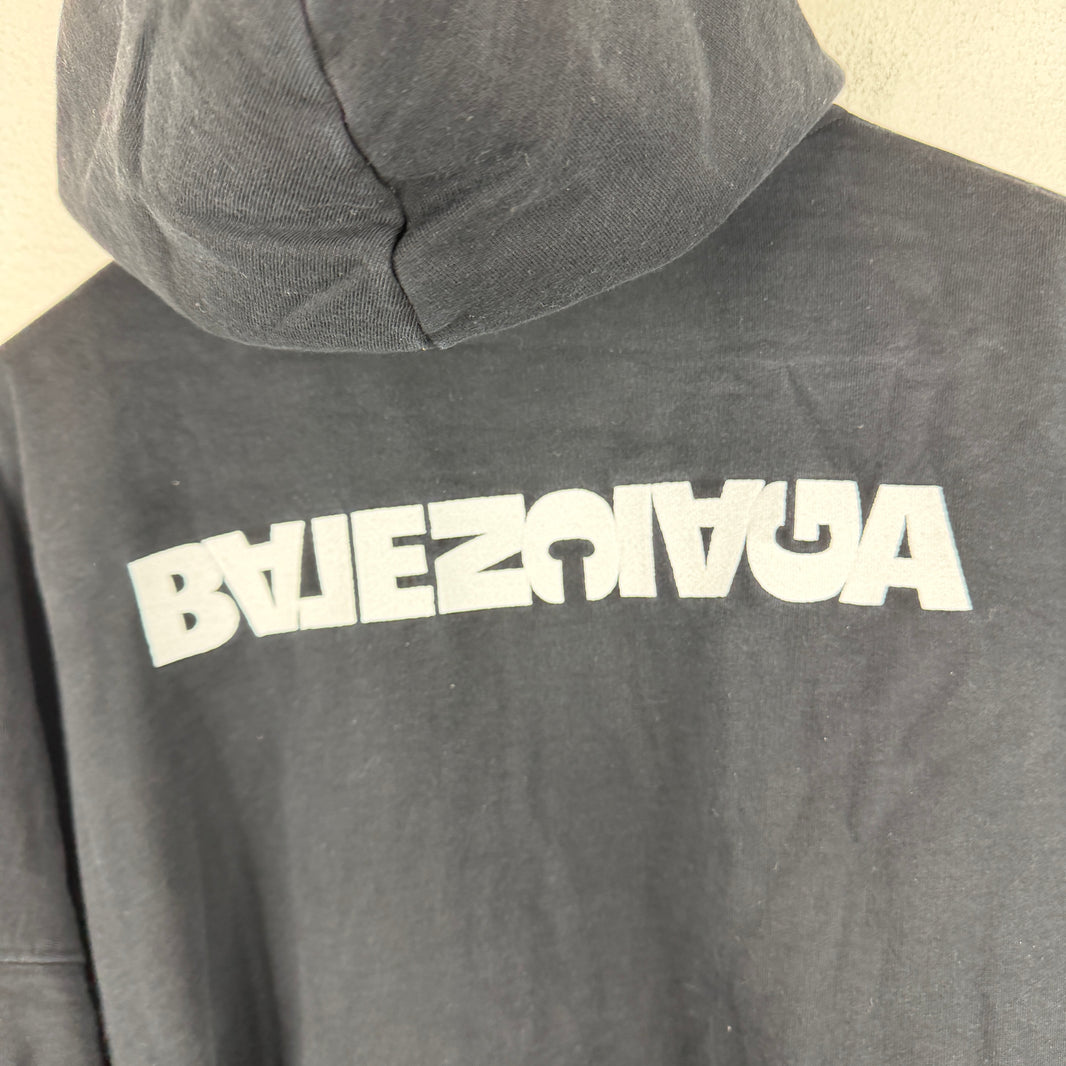Balenciaga Upside Down Logo Zip Hoodie