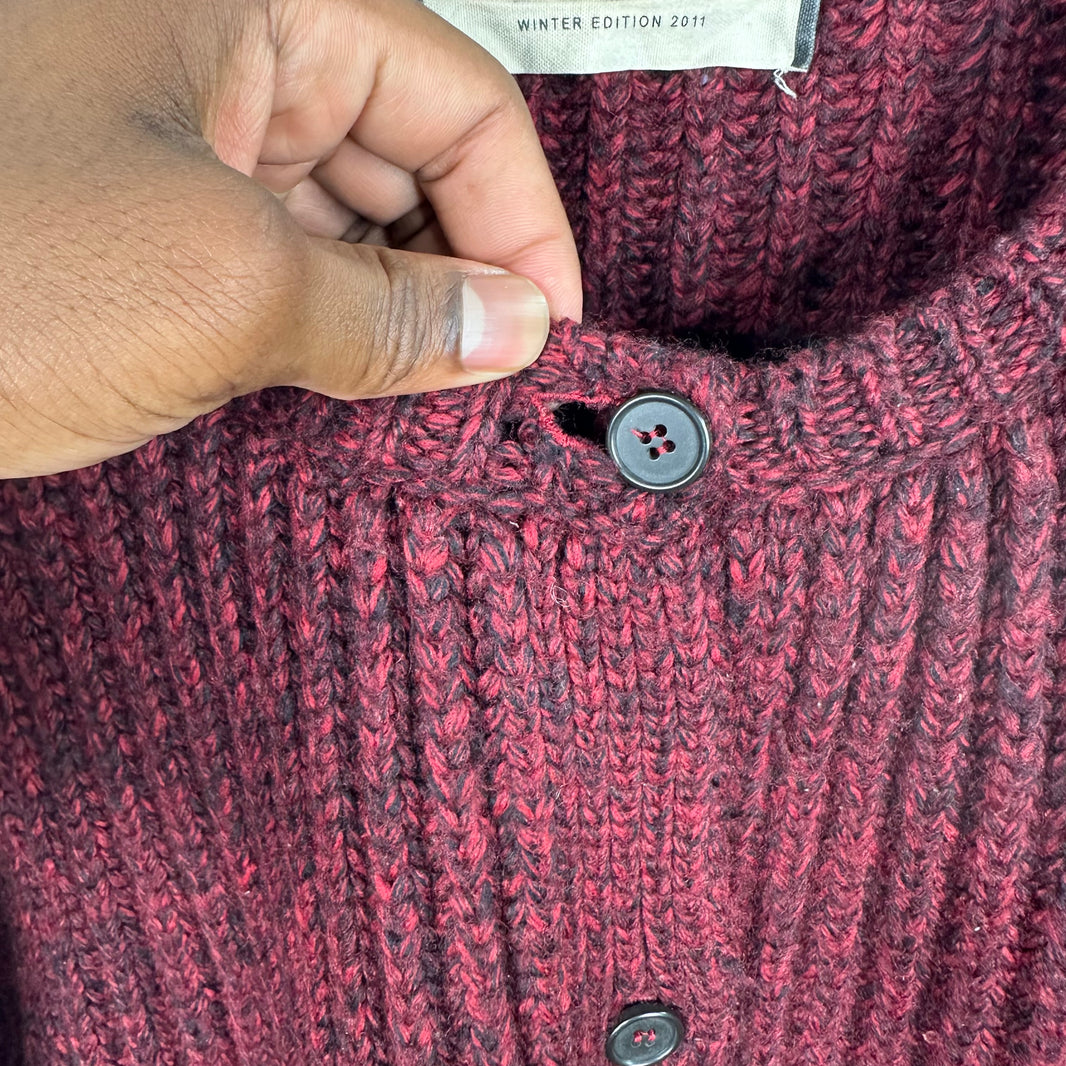 Marni Maroon Knit Cardigan
