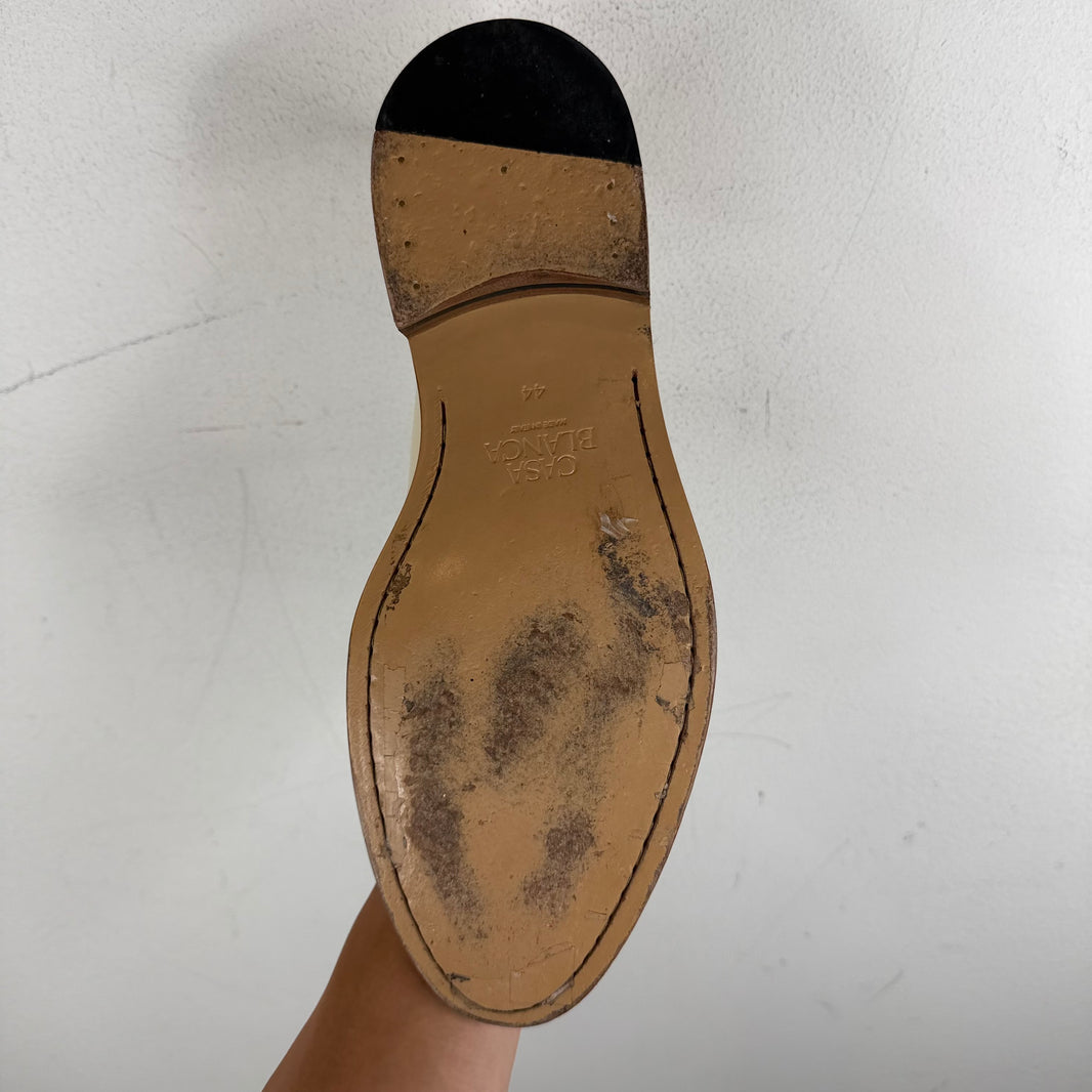 Casablanca White Bamboo Loafers