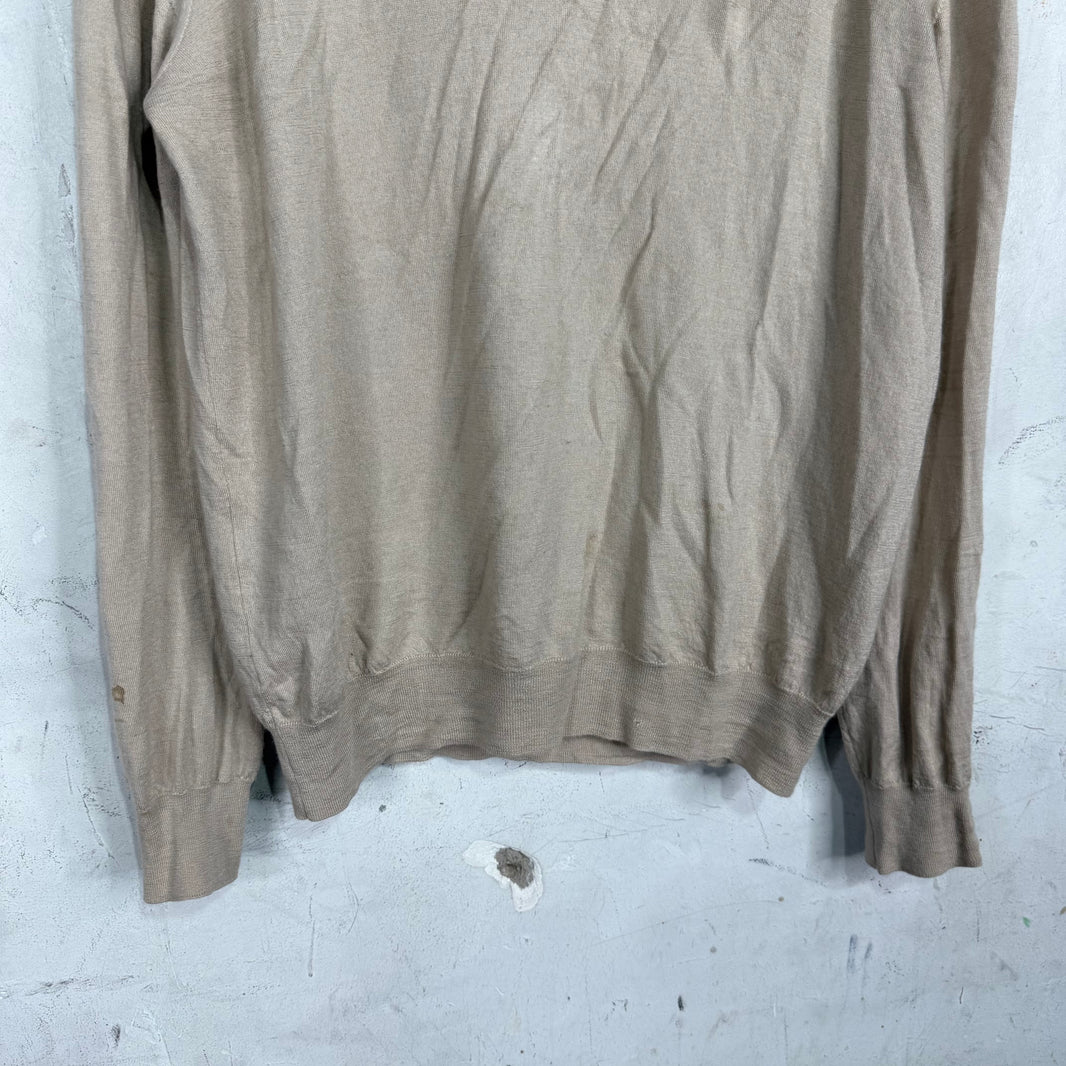 Brioni Beige Turtleneck Light Knit