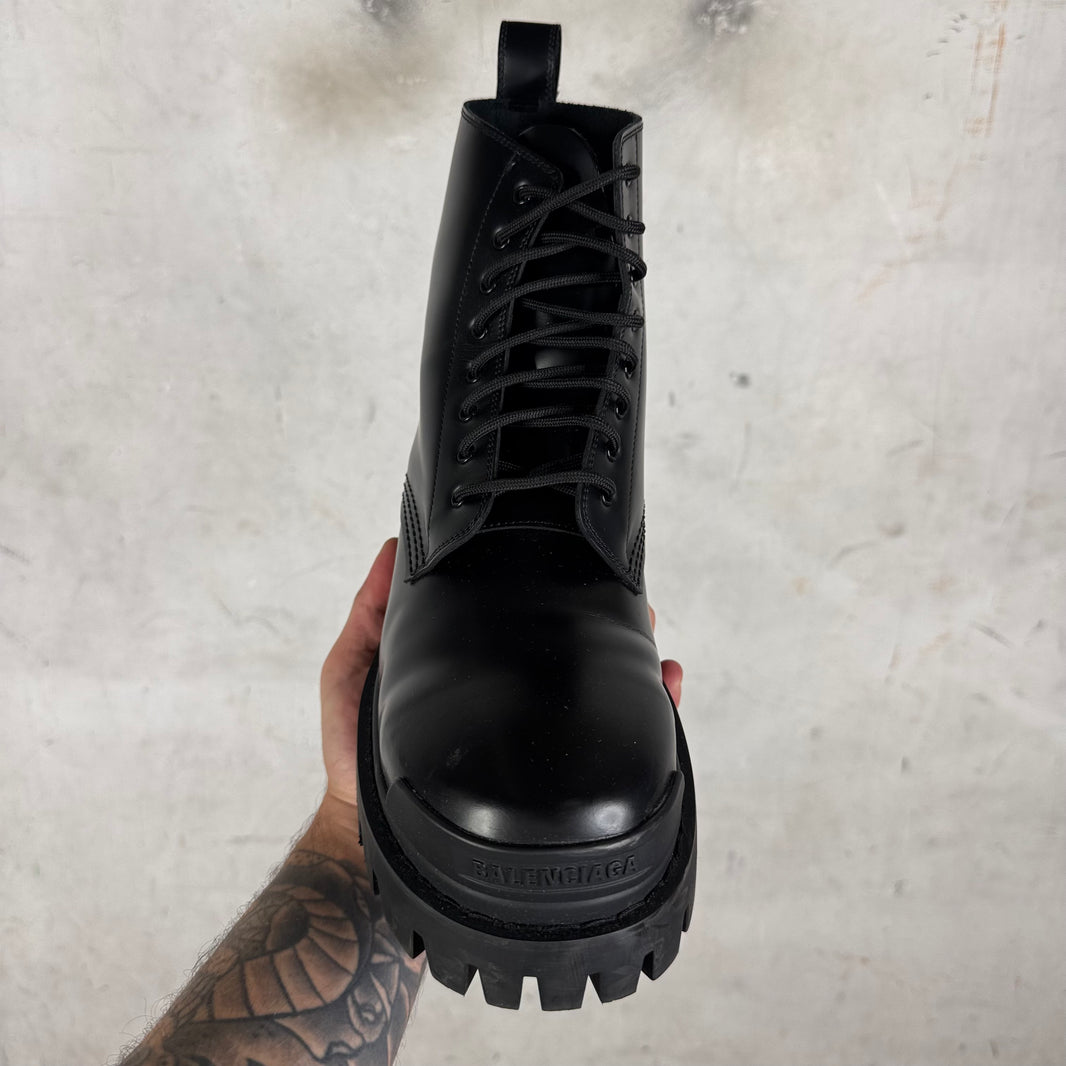 Balenciaga Leather Strike Boots