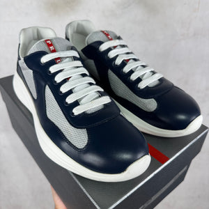 Prada Navy/Grey America Cups Low