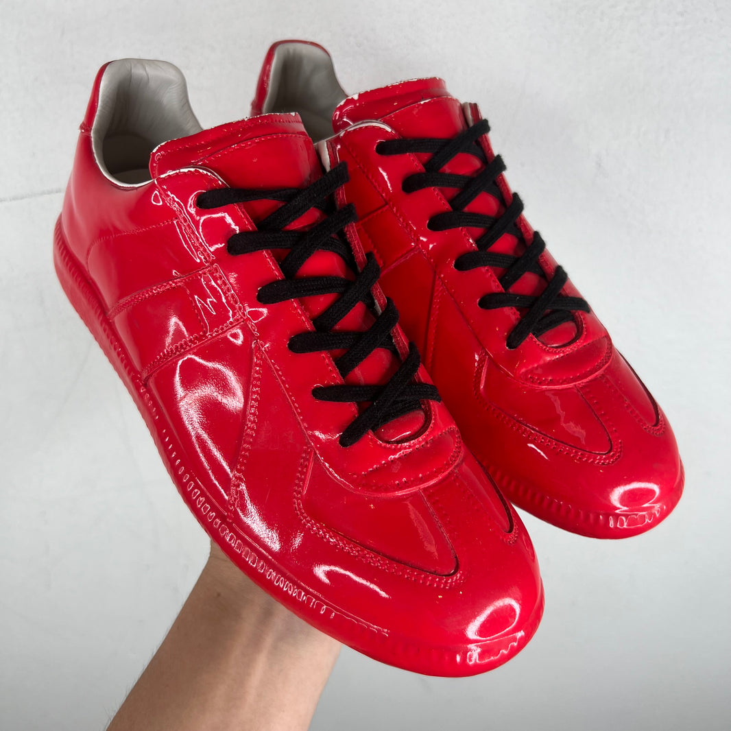 Margiela Red Patent Leather Replica Sneakers