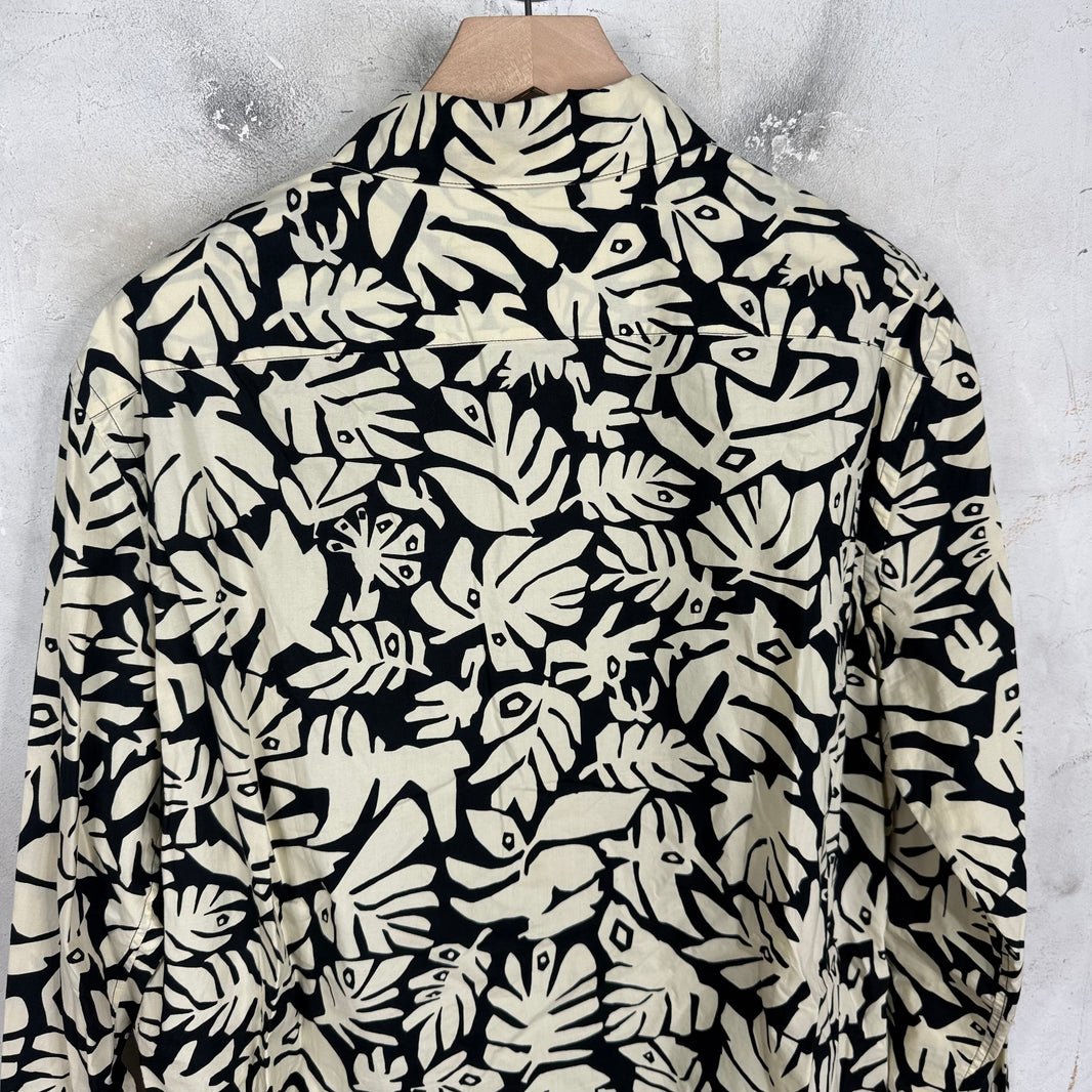 Marni Black/Beige Floral LS Shirt