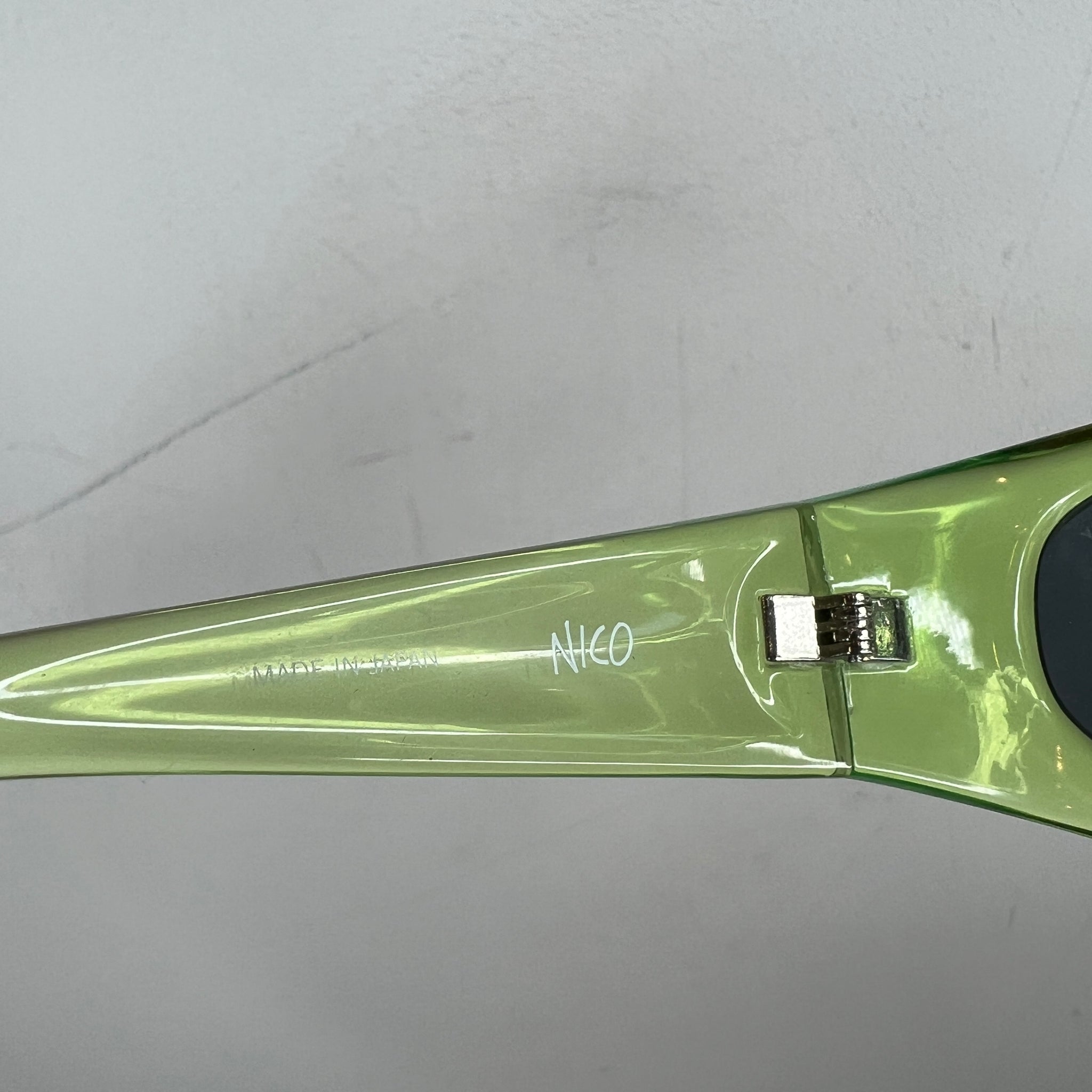 Stussy Neon Green Oval Sunglasses