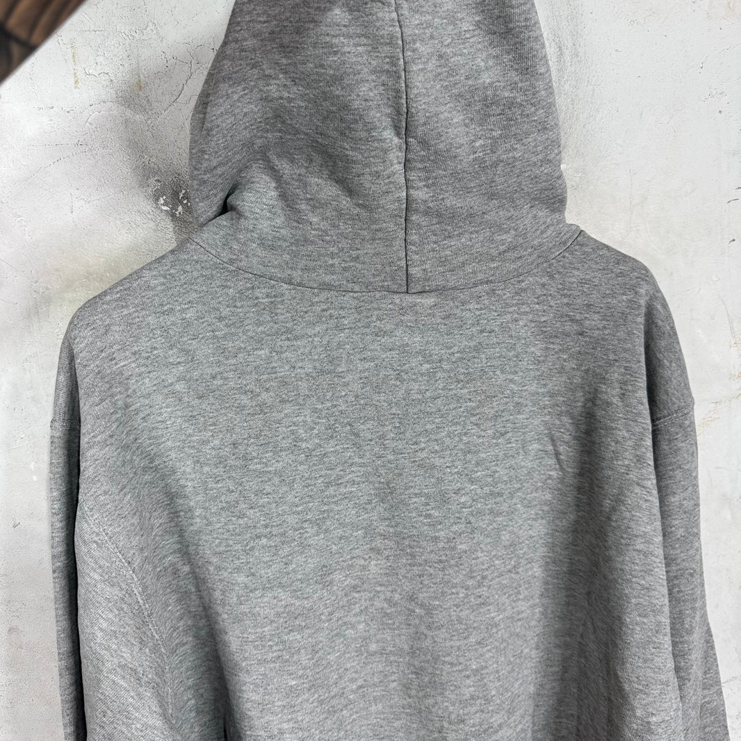 Vintage Grey Smoked Center Swoosh Hoodie
