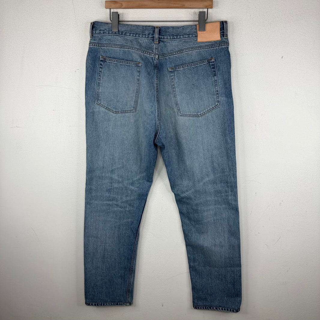 Loewe Blue Denim Straight Leg Denim Jeans