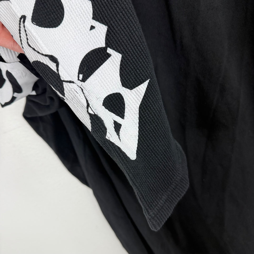 Endless Denim Black/White Thermal T-Shirt