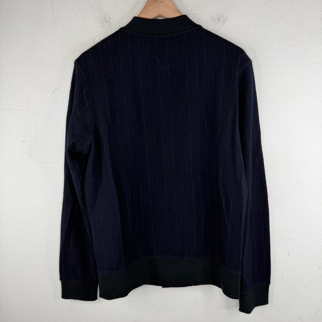 Dries Van Noten Striped Wool Bomber Jacket