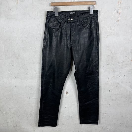 ERD Leather Moto Fly Pants