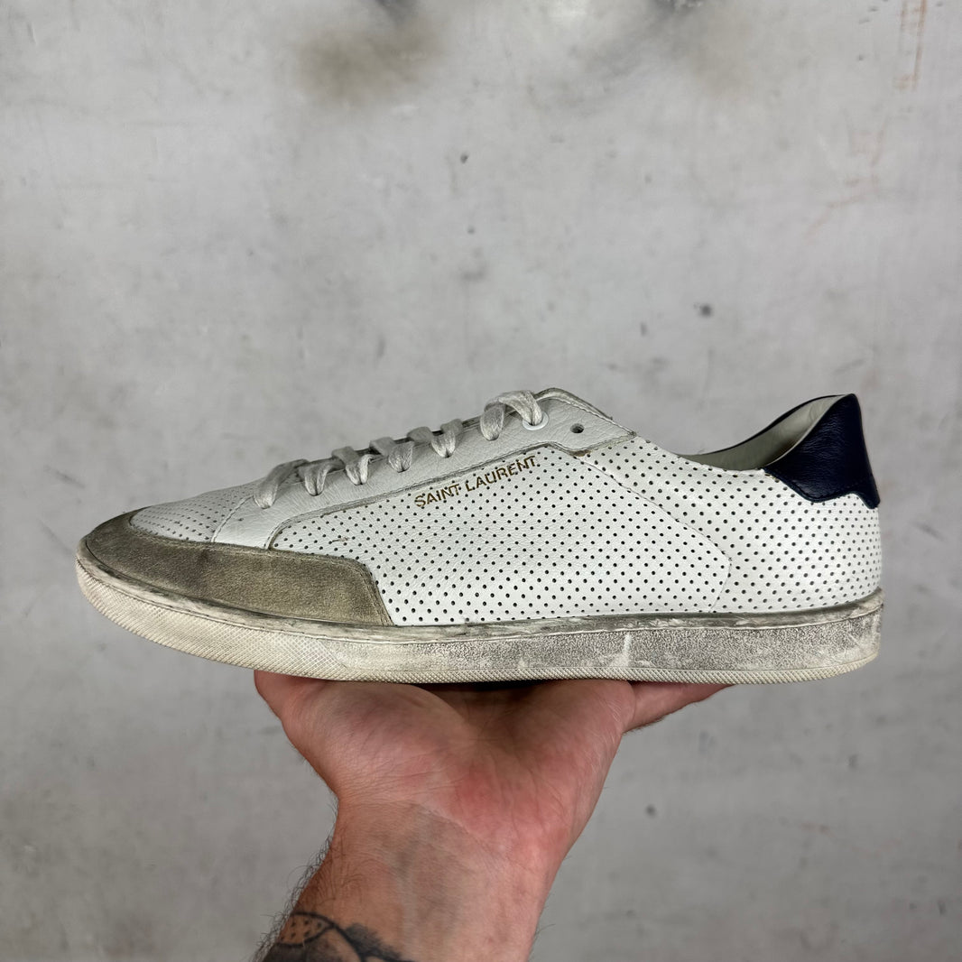 Saint Laurent Perforated Classic Low Sneakers