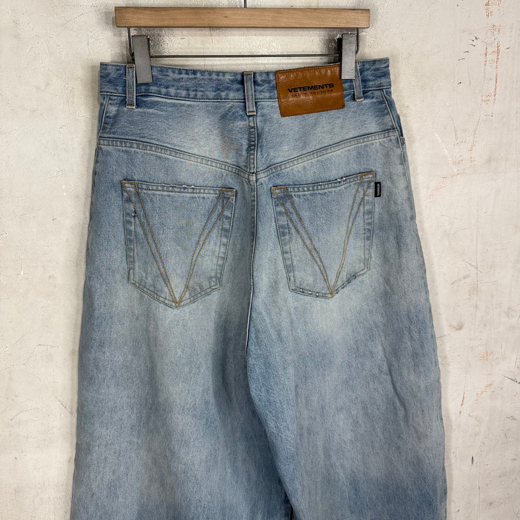 Vetements Lightwash Raver Jeans