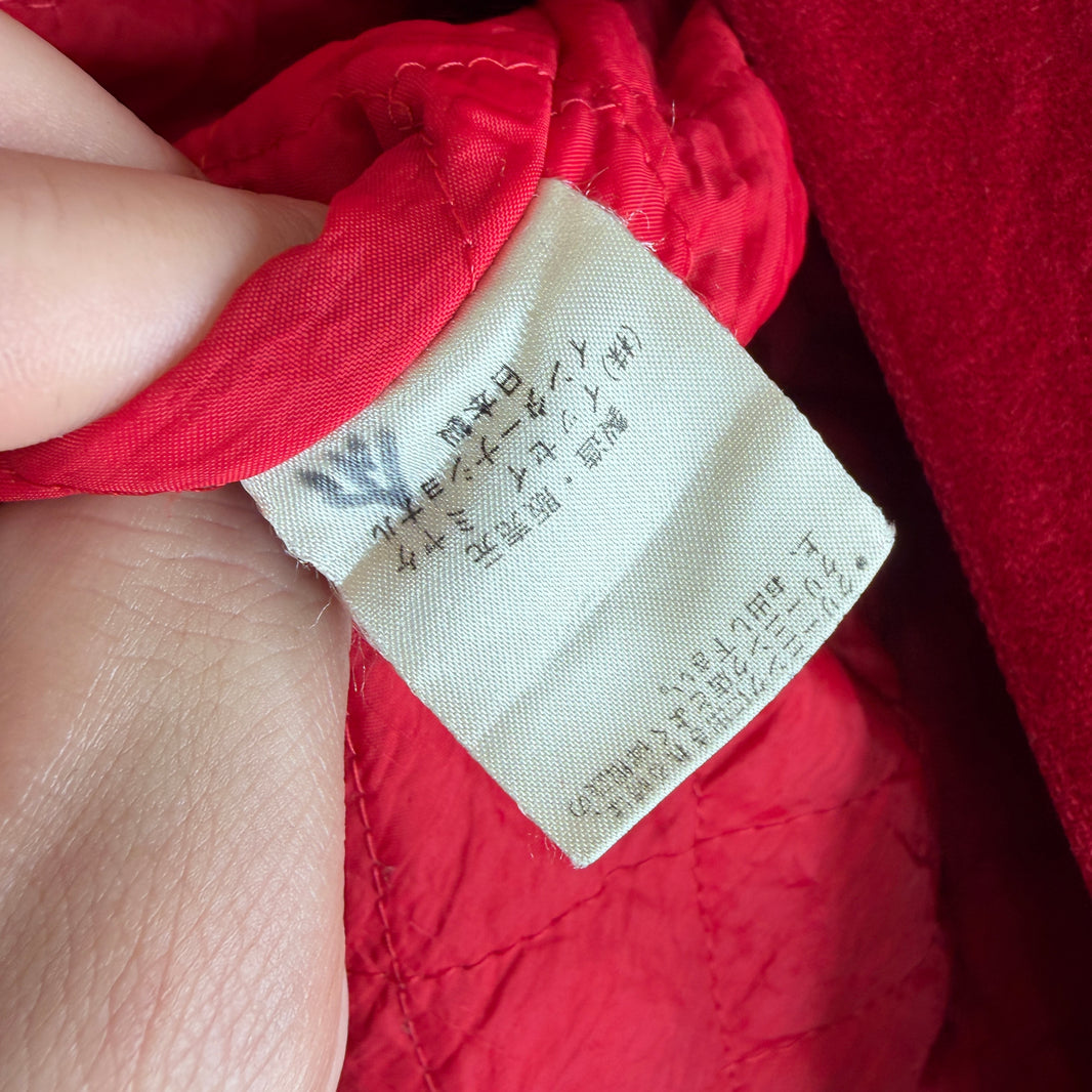 Issey Miyake Red IS Varsity Jacket