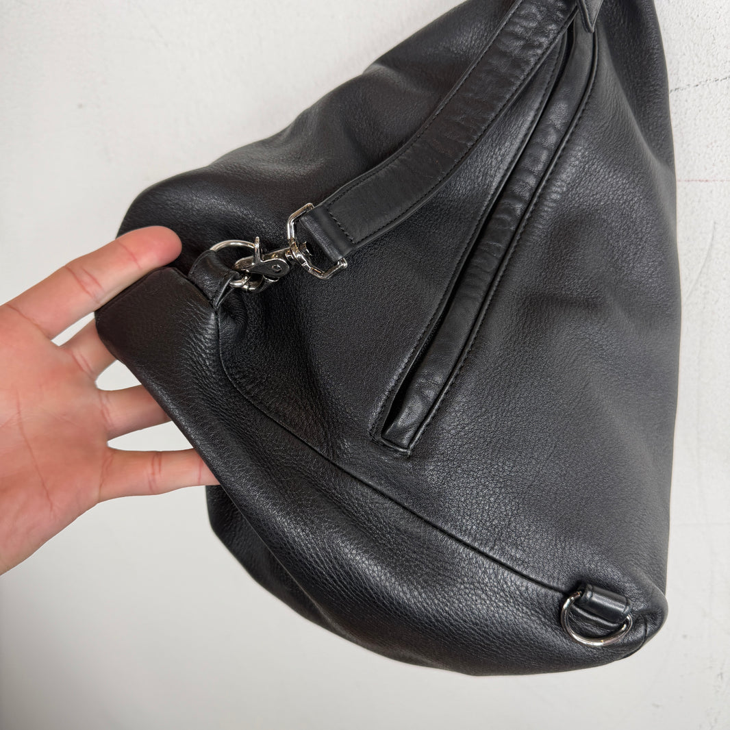 Yohji Yamamoto Discord Leather Cross Body Bag