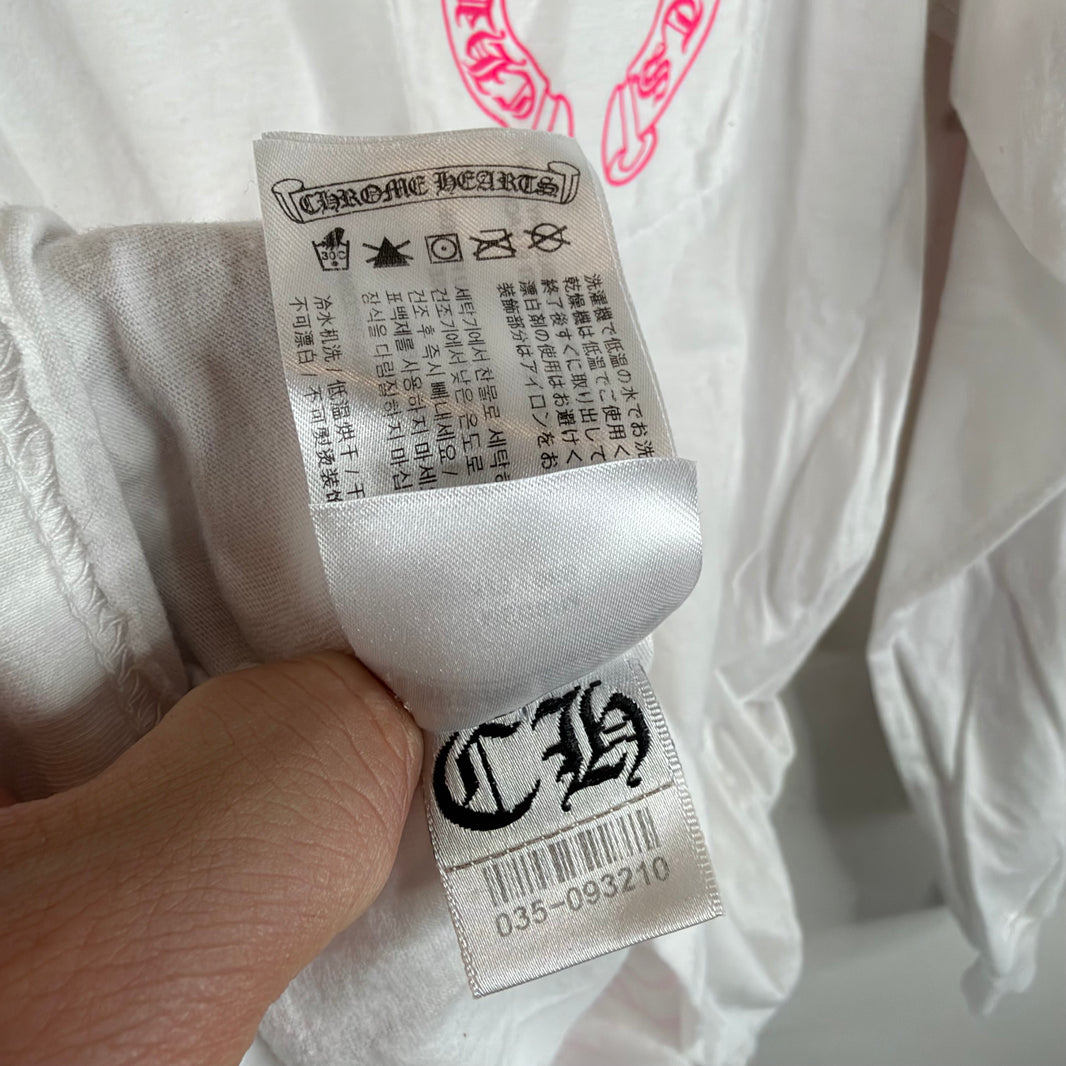 Chrome Hearts Pink Horseshoe L/S T-Shirt