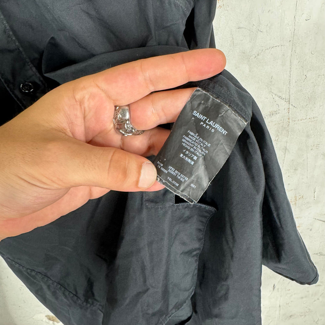 Saint Laurent 2013 Black LS Button Up