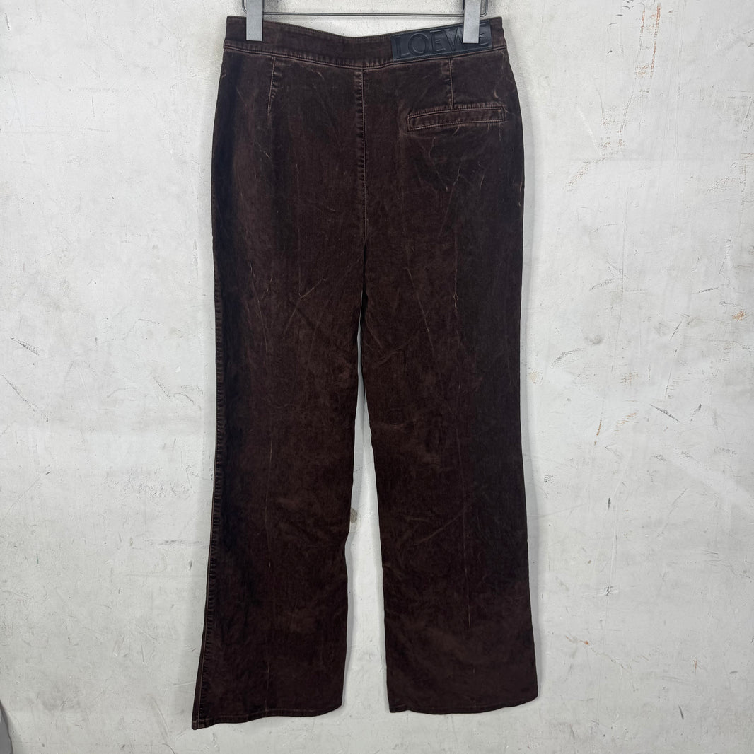 Loewe Flared Velvet Trousers
