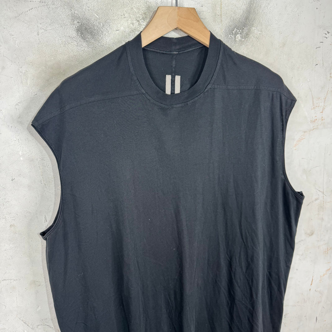 Rick Owens Black Long Tank Top