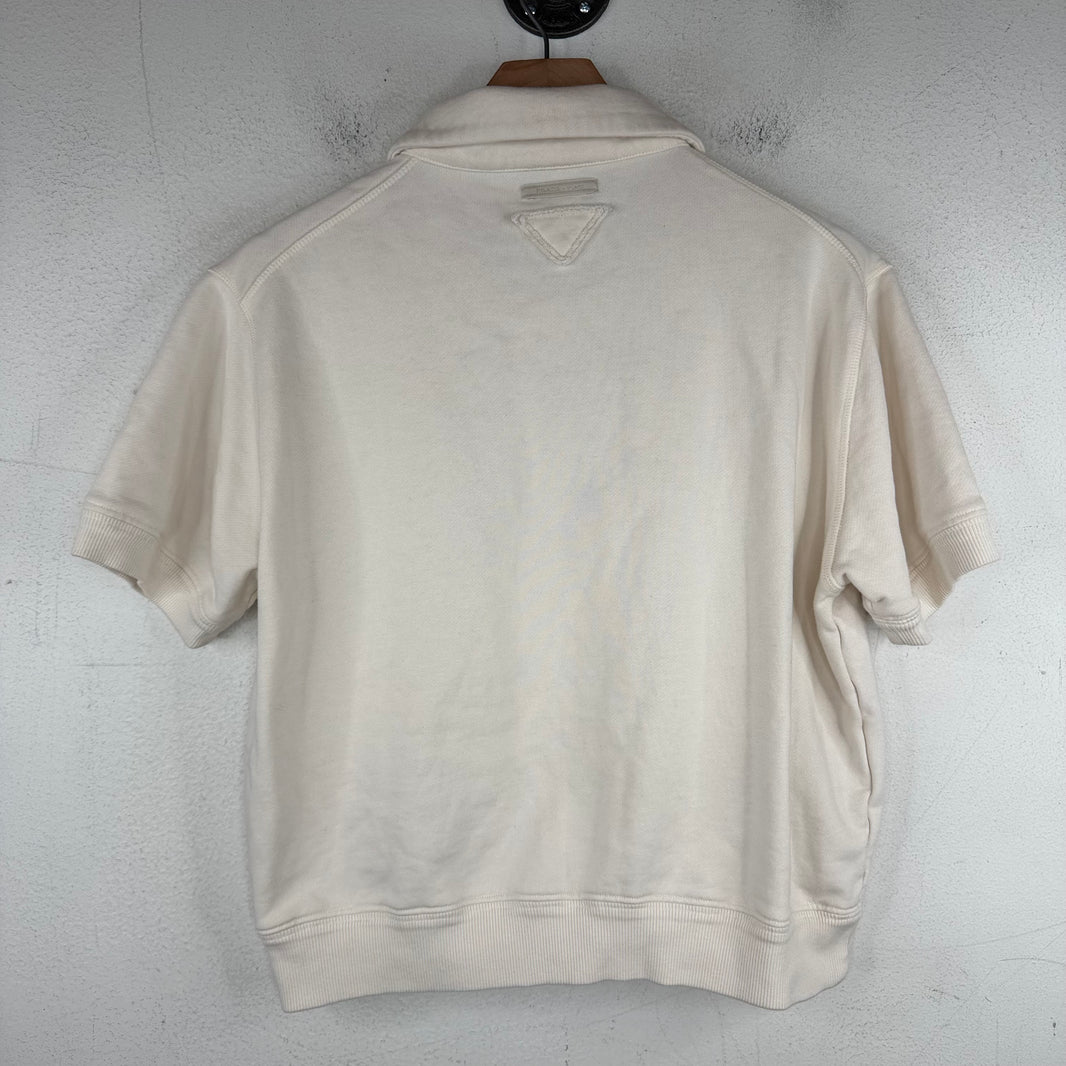 Prada Cropped Logo Polo Shirt