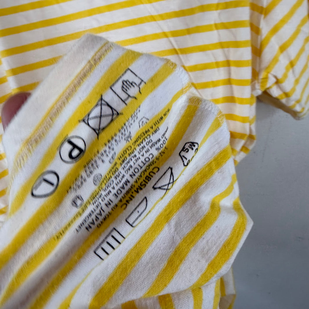 Visvim Yellow Striped Pocket T-Shirt